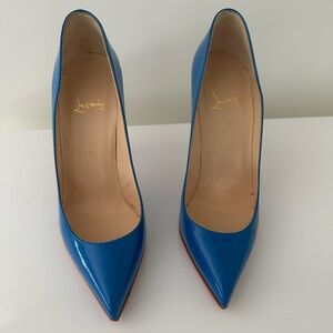 Worn once neon blue So Kate Louboutins